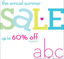 ABC Carpet & Home Summer Sale